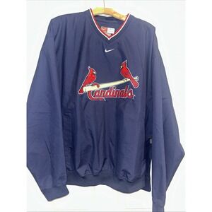Nike St. Louis Cardinals Pullover Windbreaker Jacket Men's XL Center Swoosh